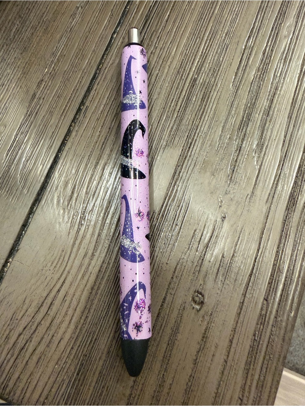 Witch hat Epoxy glitter pen